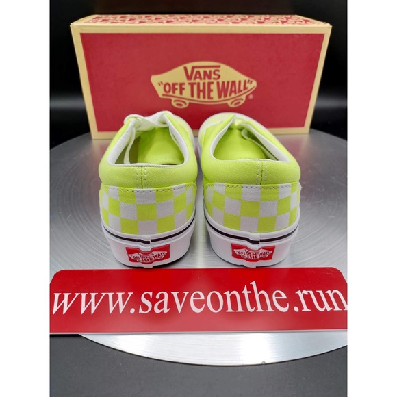 VANS ERA CHECKERBOARD "SHARP GREEN" US WOMEN'S SIZE 7 - Picture 5 of 11